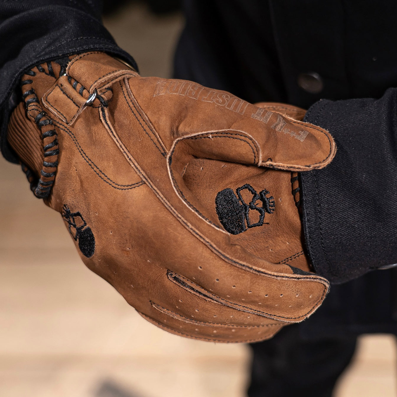 Motorcycle Glove Protective Leather Musket Brown – BOBHEAD