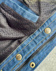 Motorcycle Protective Shirt Blue Morgan | Armored AAA