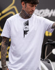 BOBHEAD Tech t-shirt Burnout white