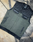 Motorcycle Cut Alpha Hex Leather & Denim