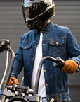 Motorcycle Protective Shirt Blue Morgan | Armored AAA