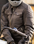 Motorcycle Jacket Protective Textile Racer WP | Armored AAA