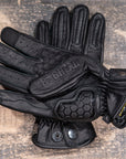 Motorcycle Glove Protective Reaper Leather Black