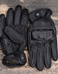 Motorcycle Glove Protective Reaper Leather Black