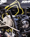 BOBHEAD 1.25" Hooligan Motorcycle Handlebars – Gloss Black | Made in the UK