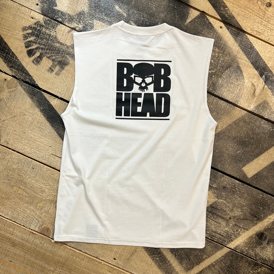 BOBHEAD Sleeveless T-Shirt White