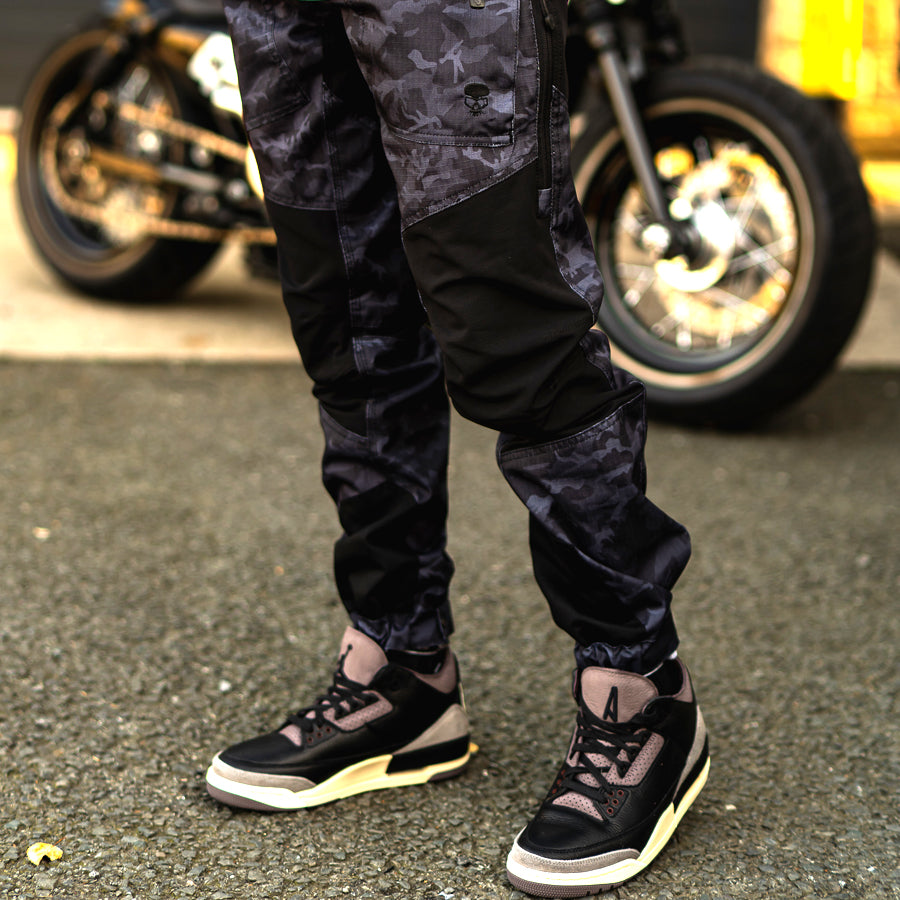 BOBHEAD Pantalon Cargo Noir/Vert