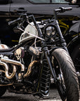 BOBHEAD 1.25" Hooligan Motorcycle Handlebars – Gloss Black | Made in the UK